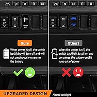 Vista 5 de WeiSen Kit de arnés de cableado iluminado Plug & Play de 180W con conector de barra de pulso, fusible de relé, 16AWG, 2 cables, interruptor