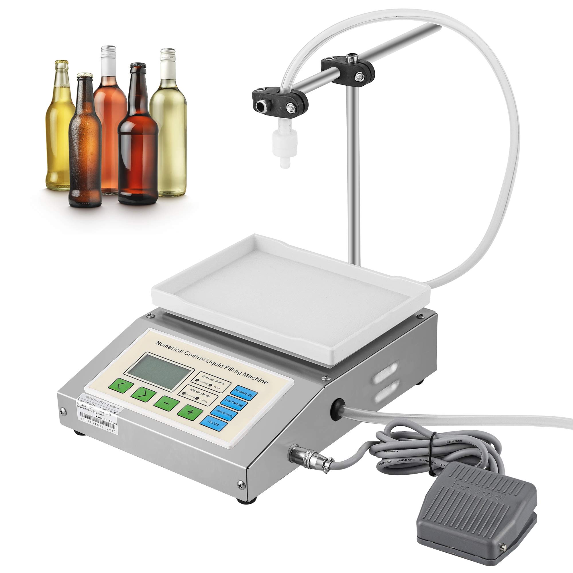 Hanchen Liquid Filling Machine 2 IN 1 Weighing Filler Machine 304 Stainless Steel Quantitative Automatic Liquid Dispenser for Water Wine Milk Beverage