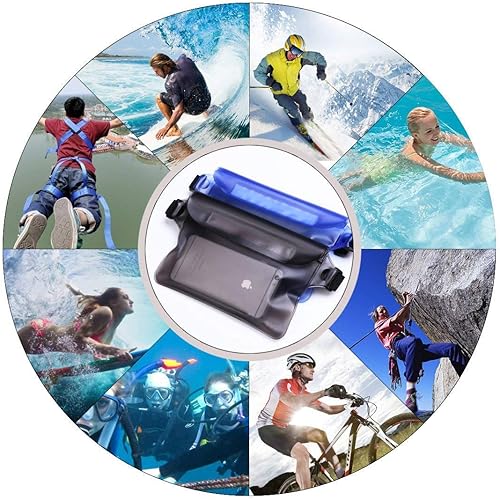 Miniatura 6 de Bolsa impermeable GLBSUNION con correa para la cintura (2 unidades), la mejor manera de mantener tu teléfono y objetos de valor segurossecos,
