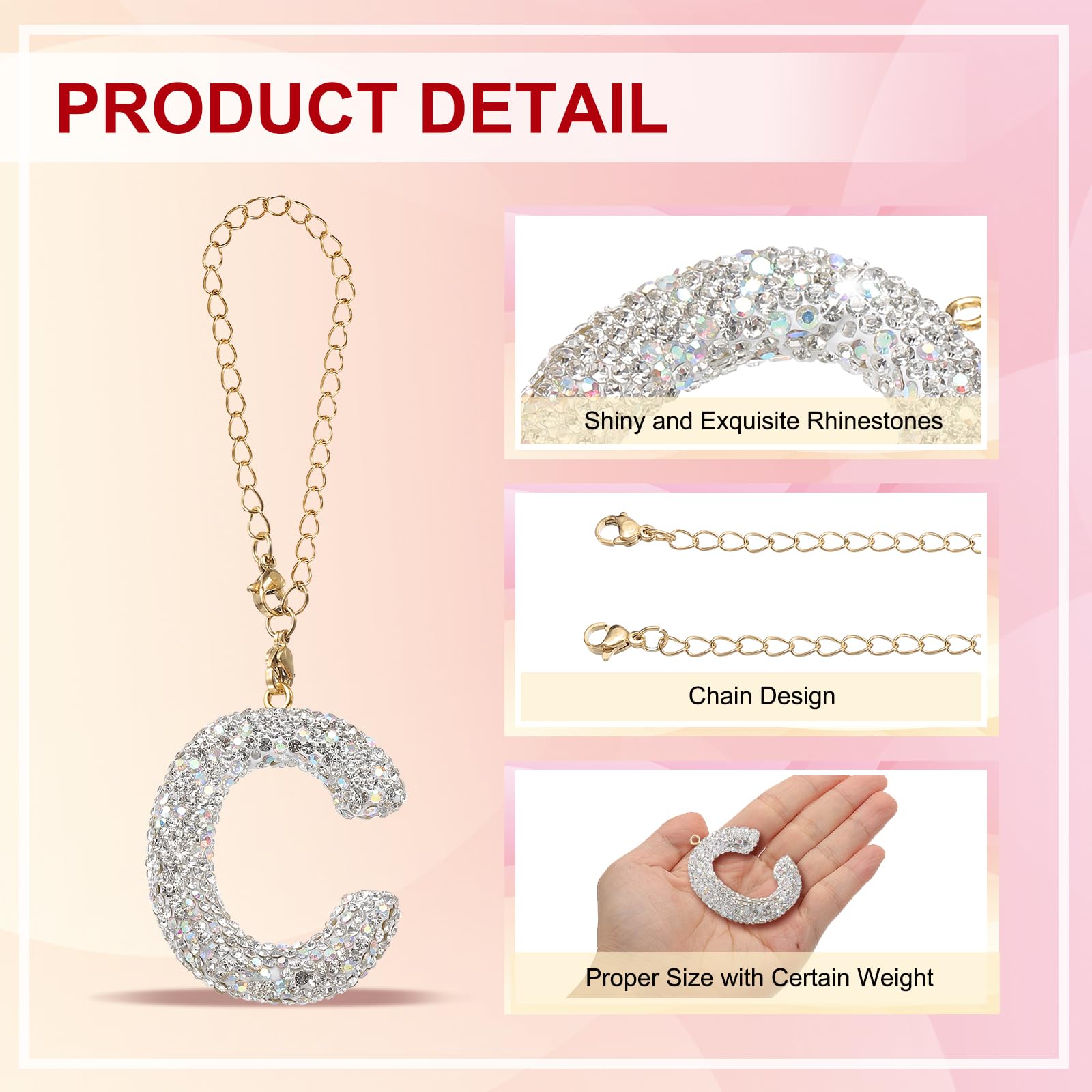 PATIKIL Letter Bag Charm - Image 3