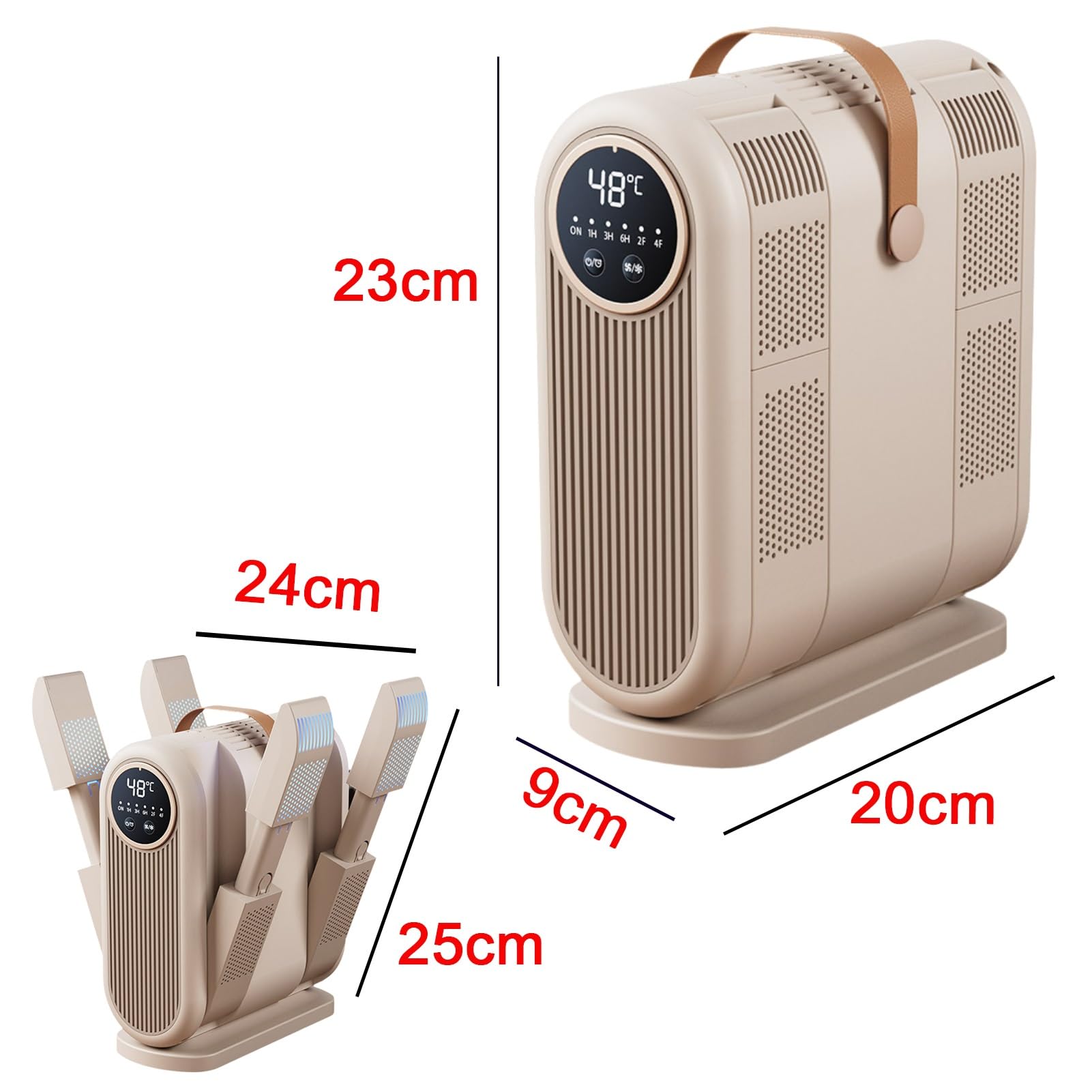 Sèche-Gants Et Chauffe-Bottes avec Minuterie Intelligente, Séchage À L'air Chaud À 360° for Chaussures Mouillées, Séchage Rapide for Chapeaux, Chaussettes Et Gants