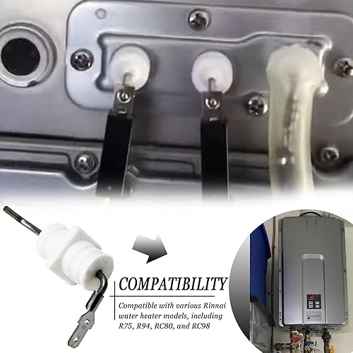 Miniatura 5 de IGIUA 104000192 Kit de electrodo de varilla de llama para Rinnai