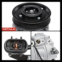 Vista 9 de A-Premium Compresor de CA compatible con Kia Sorento 2011-2015 V6 3.5L y Hyundai Santa Fe 2013-2018, Santa Fe XL 2013-2019 V6 3.3L, con embrague