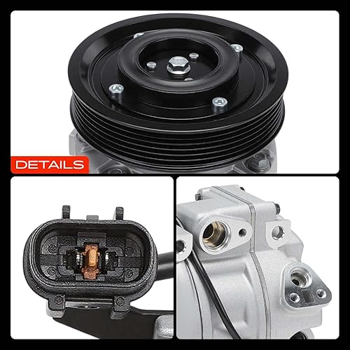 Miniatura 9 de A-Premium Compresor de CA compatible con Kia Sorento 2011-2015 V6 3.5L y Hyundai Santa Fe 2013-2018, Santa Fe XL 2013-2019 V6 3.3L, con embrague