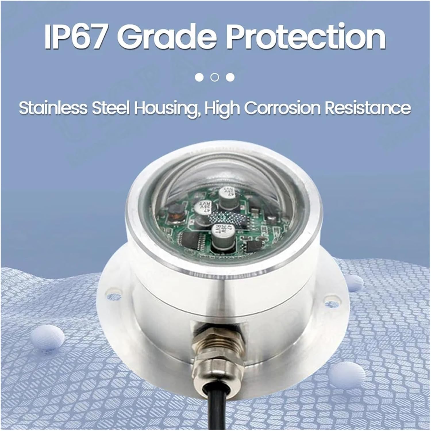 Optical Rain Sensor Dual-Channel Outdoor Meteorological Rain Gauge Monitoring High-Precision Rainwater Transmitter(Pulse)