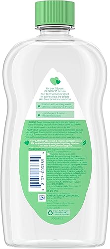 Miniatura 5 de JOHNSON'S - Aceite de aloe vera y vitamina E para bebés, 20 onzas (paquete de 9)