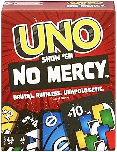 UNO Show em No Mercy Card Game for Kids, Adults & Family Night, Parties and Travel