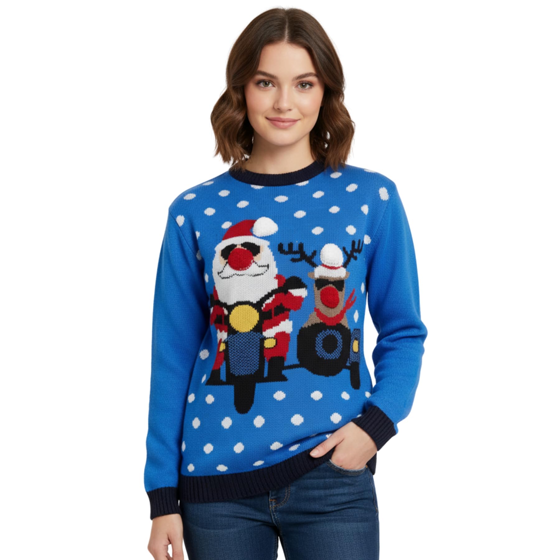 Nowy męski damski renifer gwiazda Boże Narodzenie sweter unisex nowość sweter top