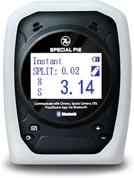 Shot Timer and Silicone Case Bundle Black/White