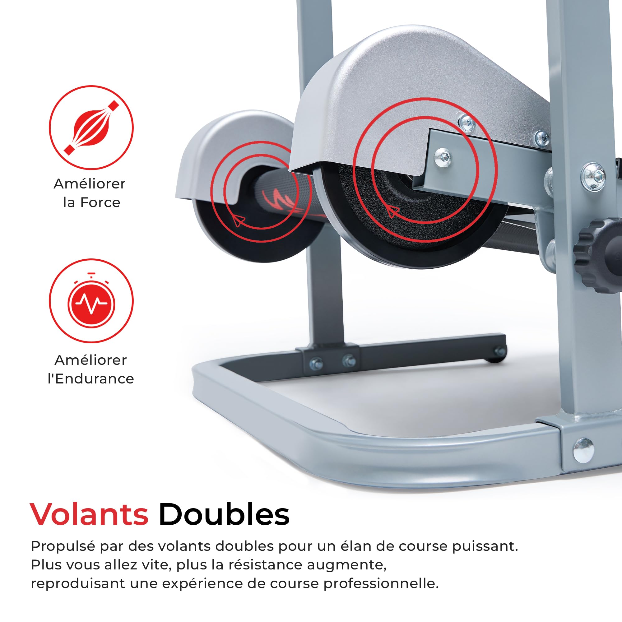Sunny Health & Fitness Tapis de Course Manuel Non Électrique Pliable