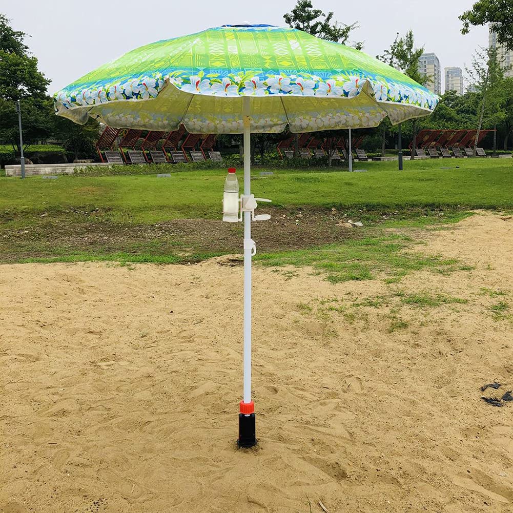 Parasol Poussette Universel Keyohome - Anti-UV 50+ - Pince Réglable - Ø85cm - Gris