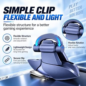 JWH PUBG Trigger 4 Finger Mobile Gaming Controller with 20 Finger Sleeves