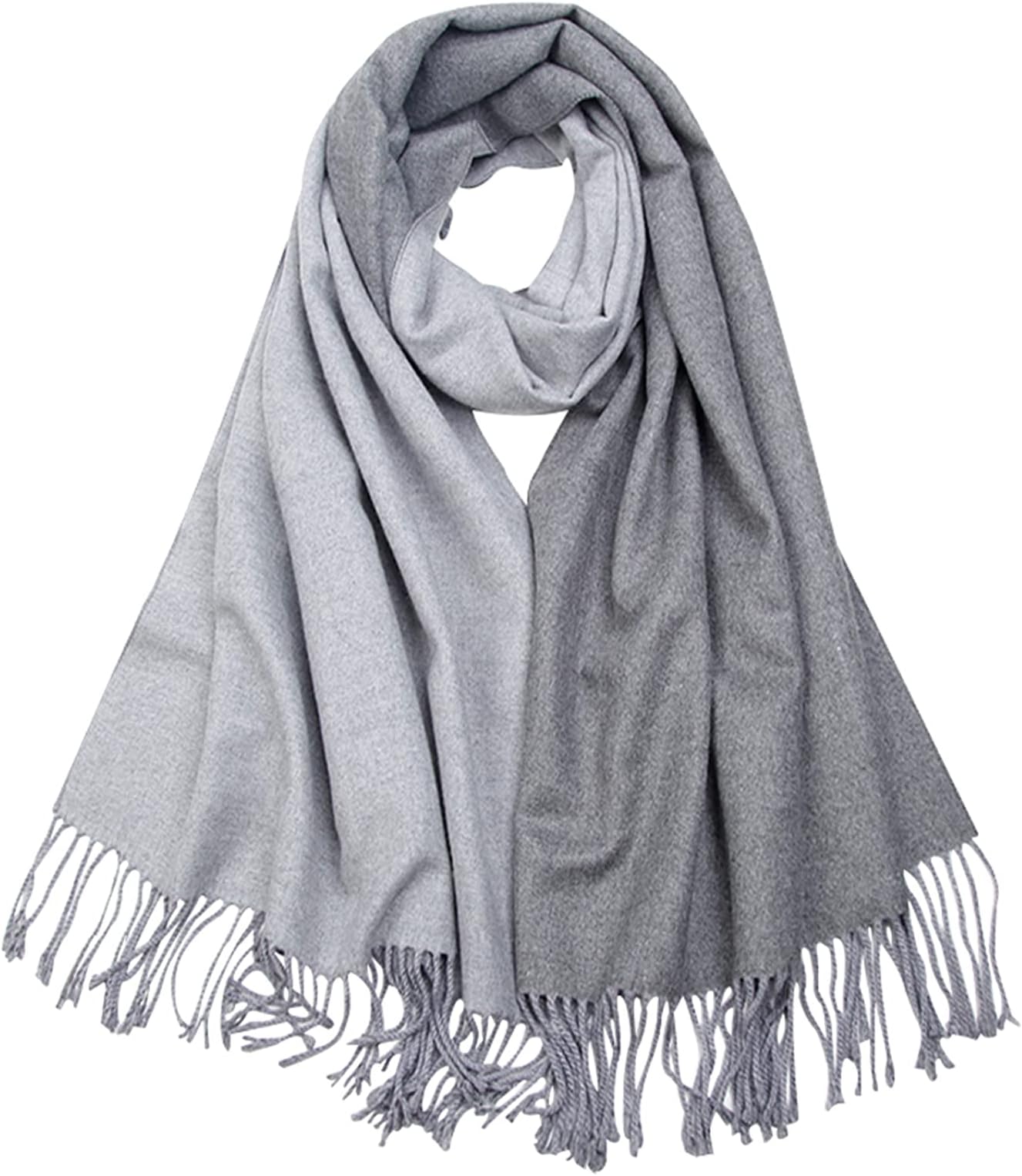 Floralies Cashmere Scarf for Women Wool Scarf Gift Box Double-sided Style Tassels Winter Thick Oversized Scarves Wraps