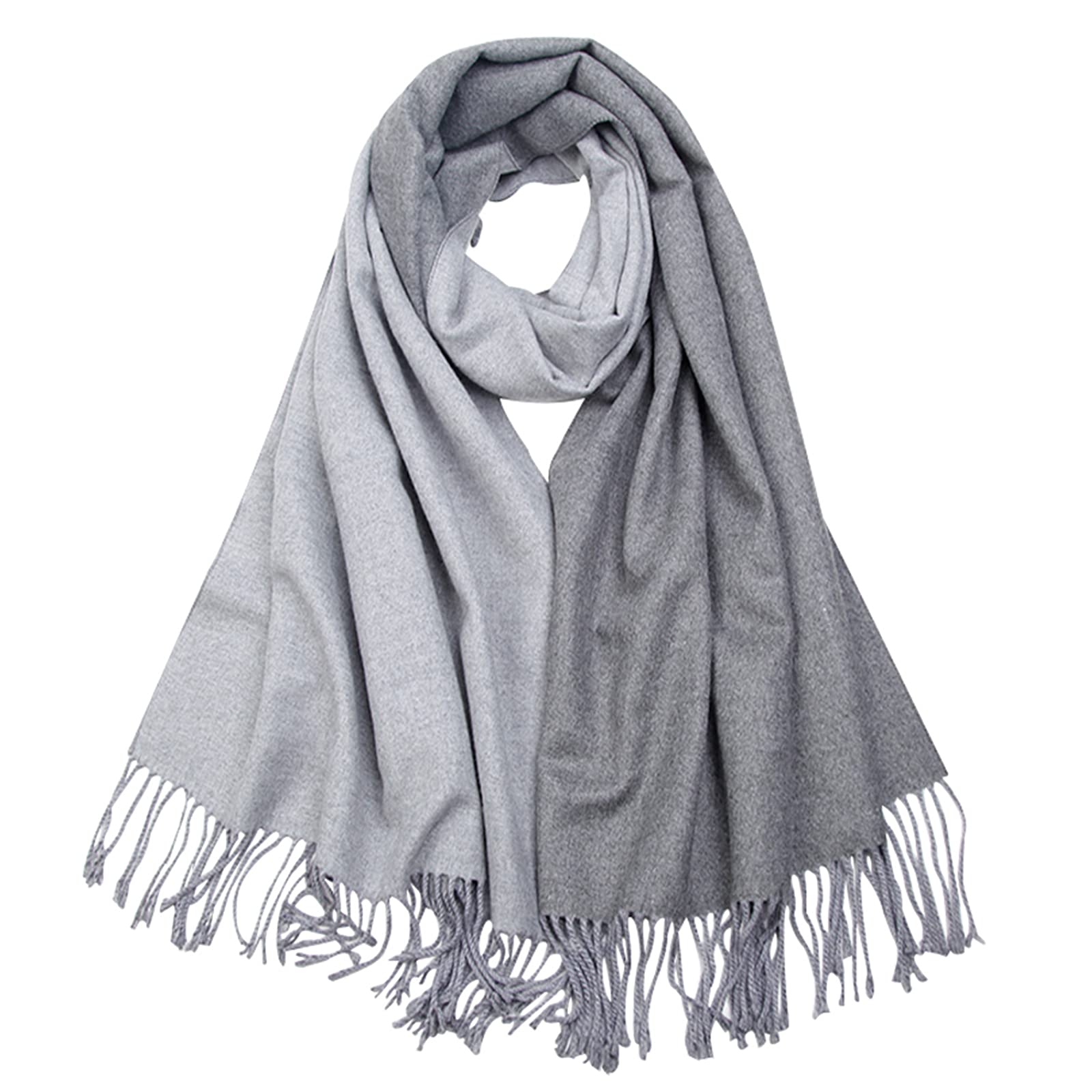 Floralies Cashmere Scarf for Women Wool Scarf Gift Box Double-sided Style Tassels Winter Thick Oversized Scarves Wraps