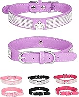 Vista 20 de Collar brillante para perros pequeños, medianos y grandes, collares de perro con diamantes de imitación para perras y machos, collares de cachorros