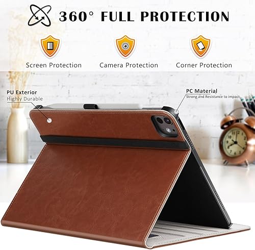 Miniatura 3 de ZtotopCases Funda para iPad Pro de 12.9 65433 generación 2022202120202018, funda de piel sintética de alta calidad, encendido y apagado automático,