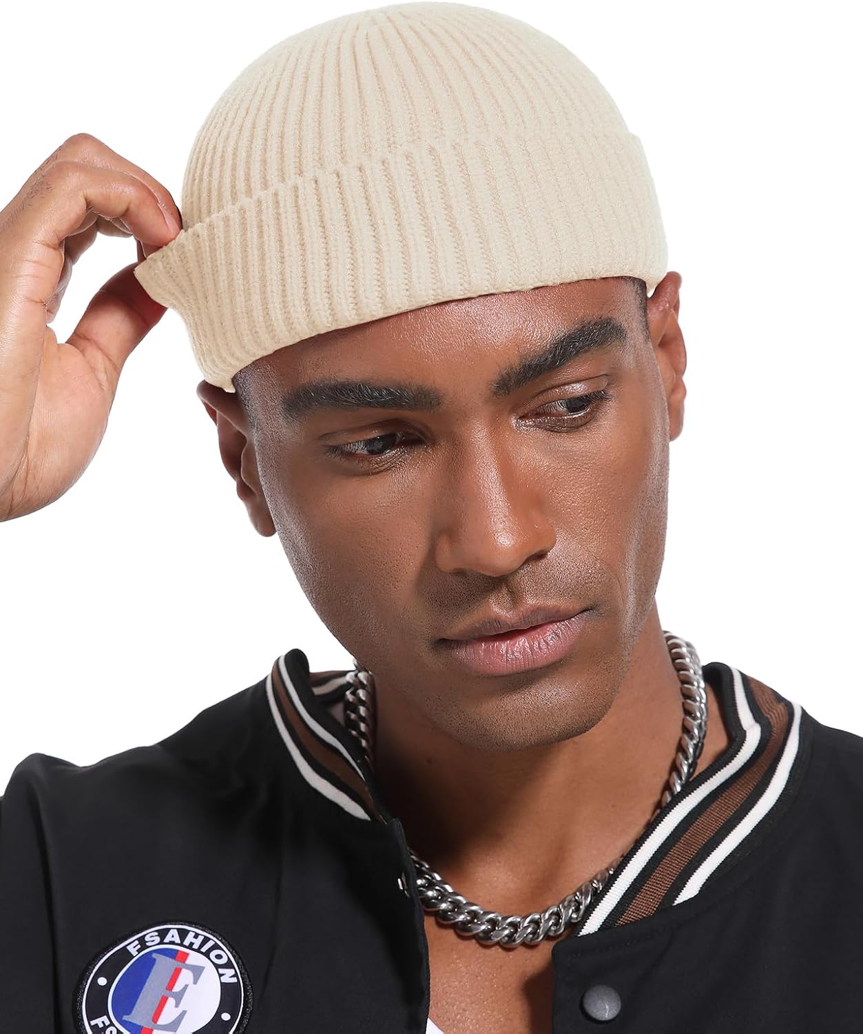 Swag Wool Short Fisherman Beanie for Men Women, Knit Cuff Warm Winter Hats, Soft Trawler Skull Cap Watch Hat Unisex - Image 4