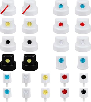 Spray Paint Nozzle Caps Set, 26 Universal Replacement Tips,