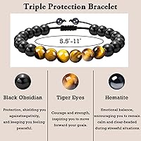 Vista 104 de Sereney Christmas Gifts for Him Son Boys Bonus Dad Father Men Boyfriend Grandson Friend as Triple Protection ID Bracelets Birthday Gifts for 9 10 11