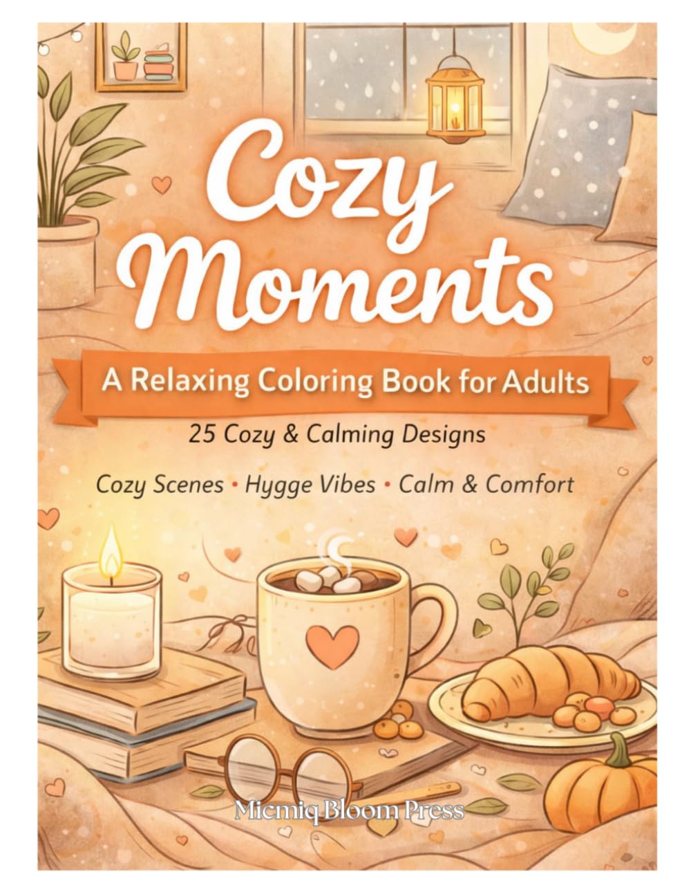 Cozy Moments: A Relaxing Coloring Book for Adults