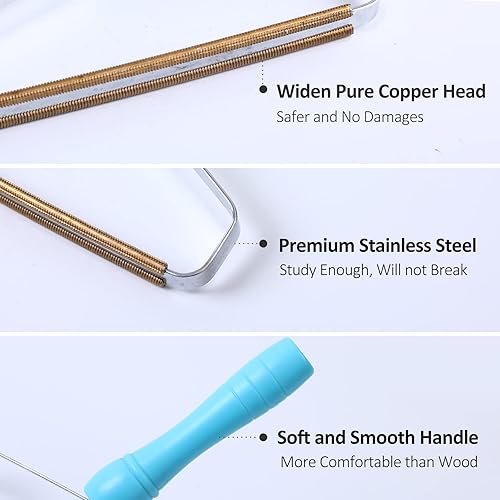 Miniatura 3 de Grepol-V - Removedor de pelo para perros, afeitadora de pelusas profesional, herramienta de depilación de mascotas reutilizable para sofá,