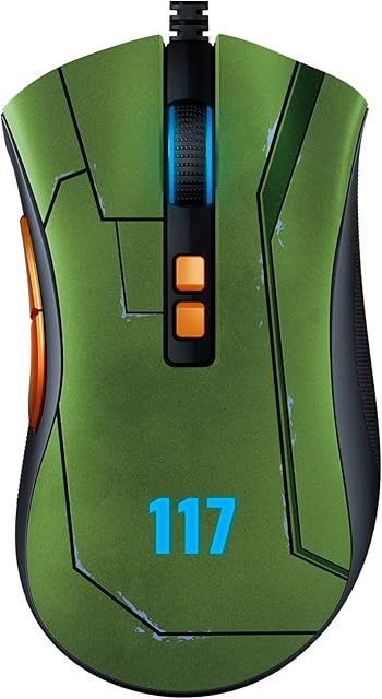 Razer DeathAdder V2 Gaming Mouse: 20K DPI Optical Sensor - Fastest Gaming Mouse Switch - Chroma RGB Lighting - 8 Programmable Buttons - Ergonomic Shape - Halo Infinite Edition