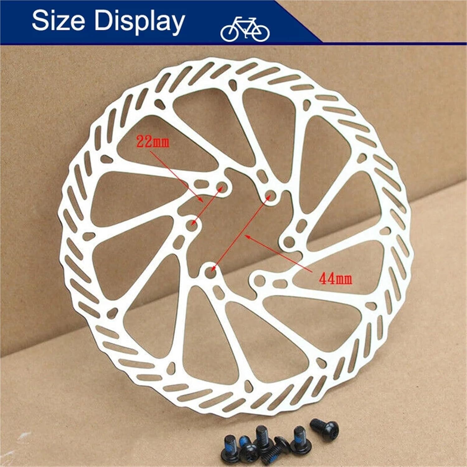 Bike Disc Brake 5pcs 160mm 180mm 203mm Lightweight Road Mountain Bike Brake Disk Rotor Part(160MM)