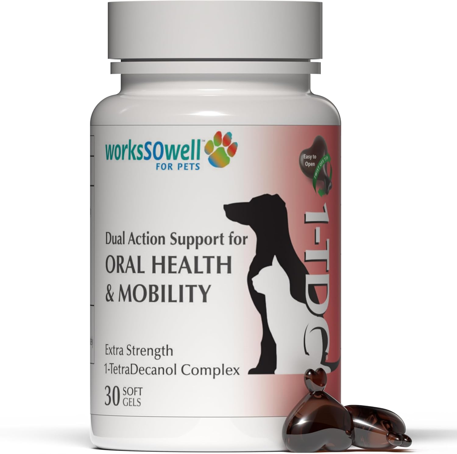 1TDC WorksSoWell Dual Action Joint Supplement for Dogs & Cats – Hip and Joint Supplement for Large Breed & Small Breed – Also Great for Oral Health – Muscle & Stamina Recovery & Arthritis – 30ct 1TDC WorksSoWell Dual Action Joint Supplement for Dogs & Cats – Hip and Joint Supplement for Large Breed & Small Breed – Also Great for Oral Health – Muscle & Stamina Recovery & Arthritis – 30ct