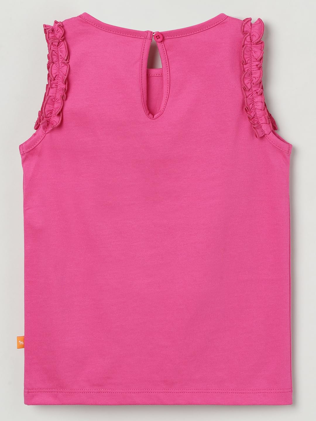 Milou Baby Girl's Regular Fit T-Shirt (GBASICTEE003_Pink - Image 5 thumbnail