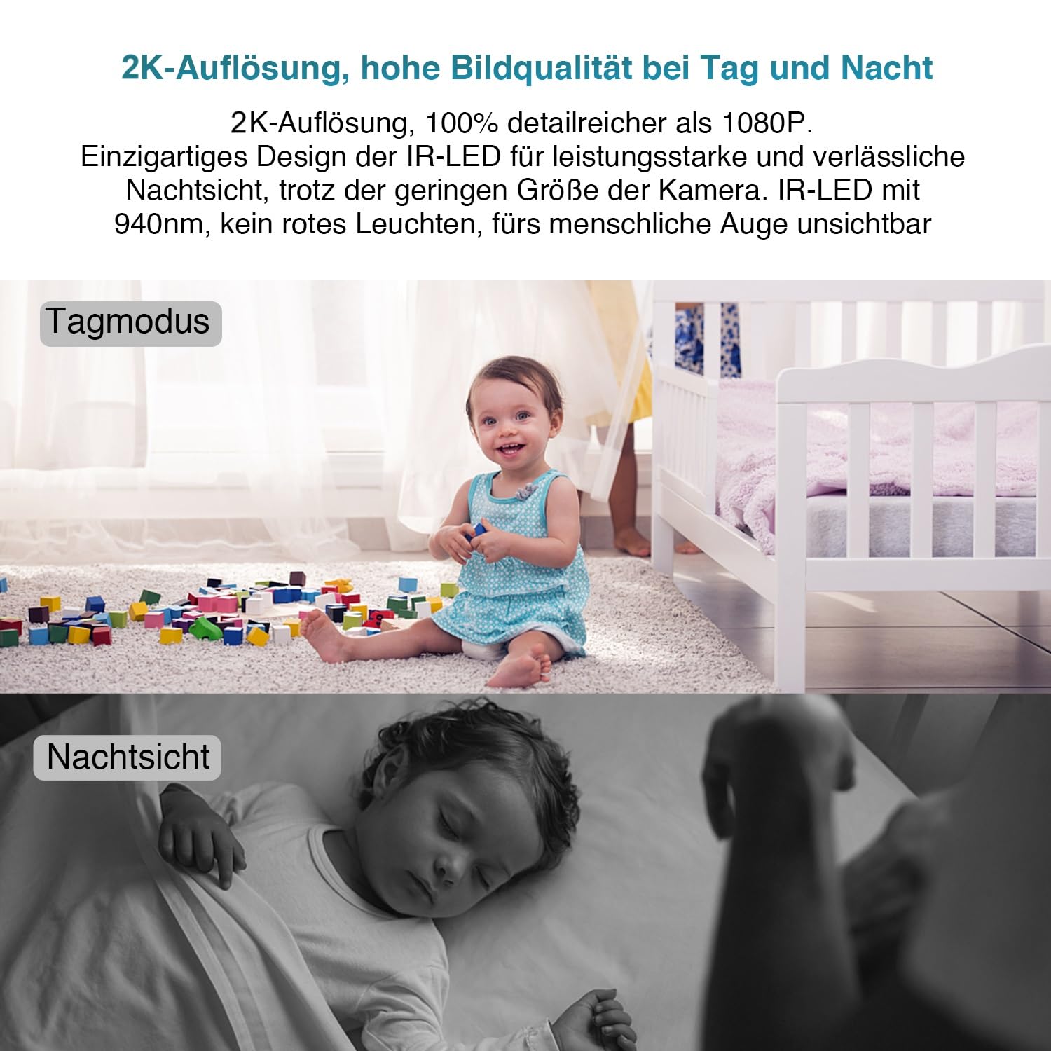 WIWACAM MW5 2025-gen 2K Ultra HD WLAN Mini Kamera mit Bewegungserkennung, internem Überwachungsfach, microSD-Kartensteckplatz, Handy Alarm, E-Mail-Alarm, Nachtsicht