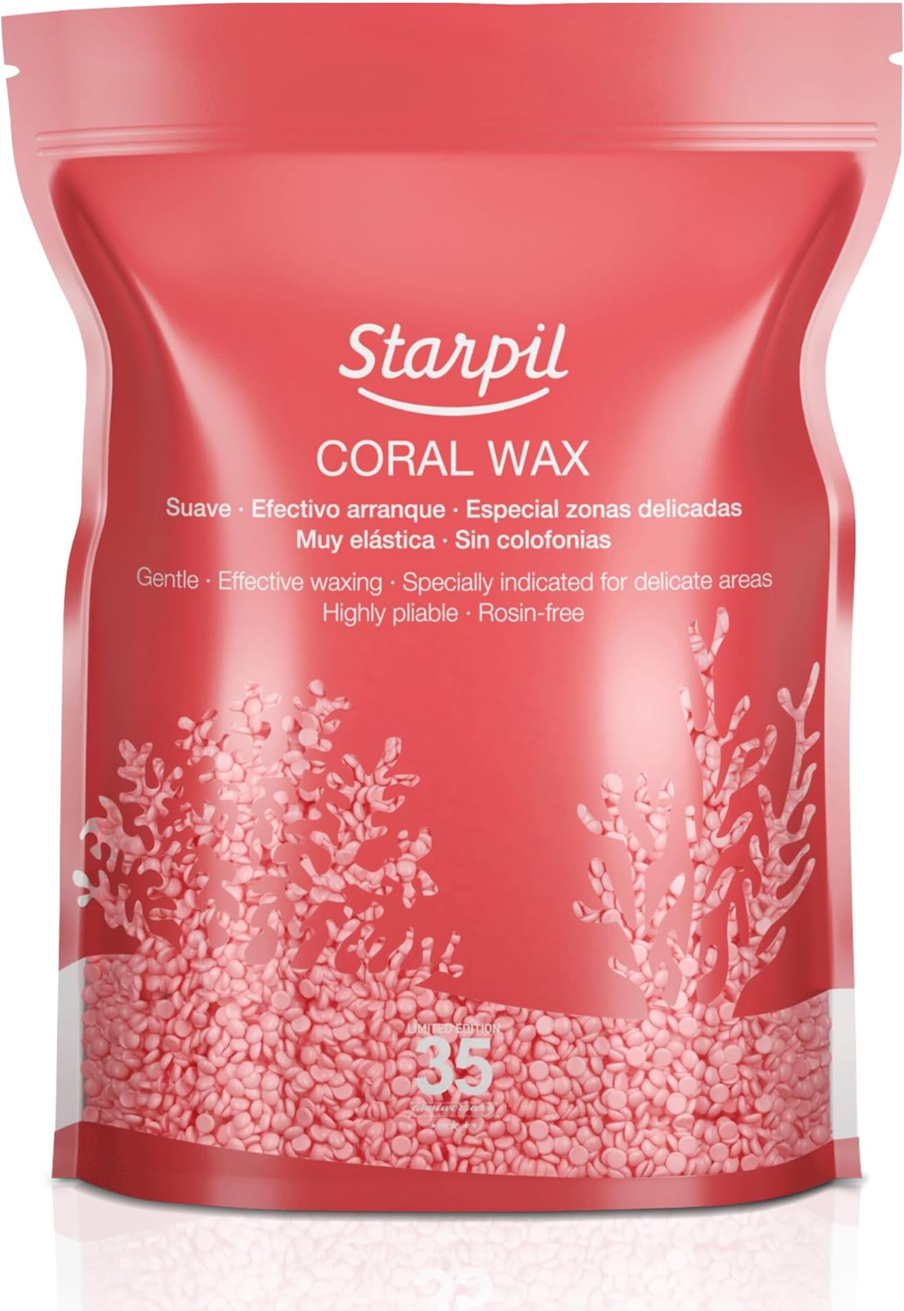 Starpil Wax 1000g / 2.2 lb Rosin Free Pink Hard Wax Beads