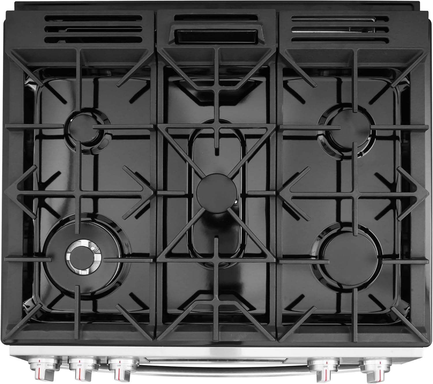 COSMO COS-GRC305KTD 30 in. Lumin Collection 6.1 cu. ft. Gas Range with 5 Burners, Convection Oven, Self Clean, Air Fry in Stainless Steel