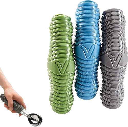 HealthSmart Groovy Grips ergonómicos y universales para el hogar, cocina, equipo deportivo, jardín y exteriores, cómodo y versátil