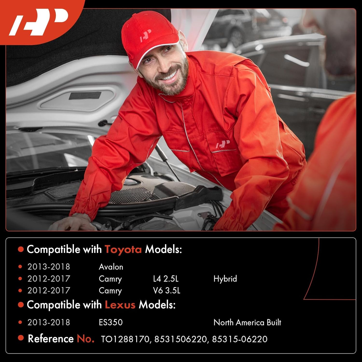 A-Premium Windshield Washer Reservoir Tank Assembly Compatible with Toyota Camry 2012-2017, Avalon 2013-2018 & Lexus ES350 2013-2018 - with Bracket & Filler Neck & Cap