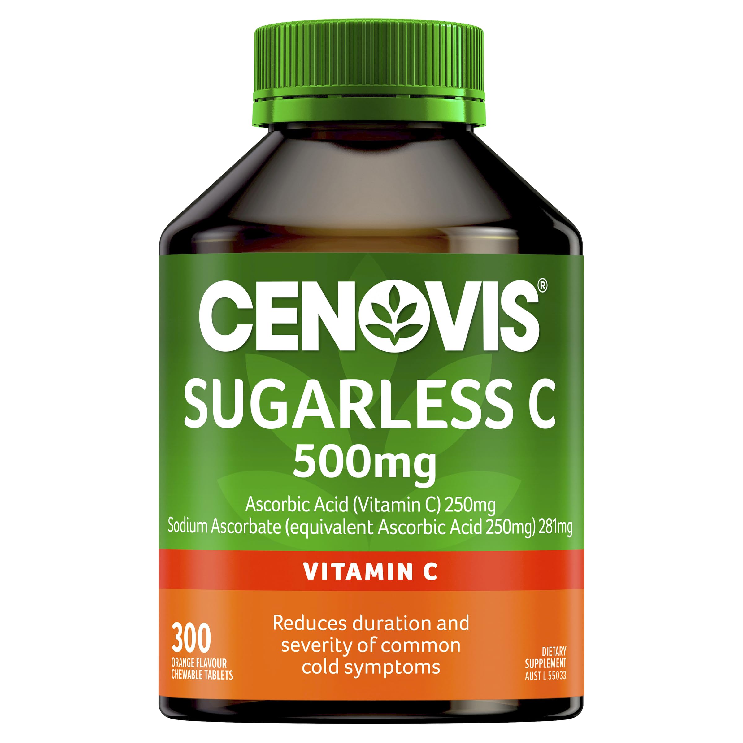 Cenovis Sugarless Vitamin C 500mg Chewable Tablets 300
