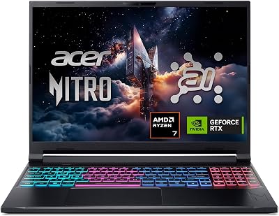 Acer Nitro V 16S AI Gaming Laptop | AMD Ryzen 7 260 Processo - best budget laptop gaming