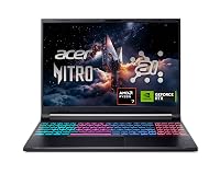 Acer Nitro V 16S AI Gaming Laptop | AMD Ryzen 7 260 Processor | NVIDIA GeForce RTX 5060 Laptop GPU (572 AI Tops) | 16" WUXGA IPS 180Hz Display | 32GB DDR5 | 1TB Gen 4 SSD | Wi-Fi 6 | ANV16S-41-R2AJ