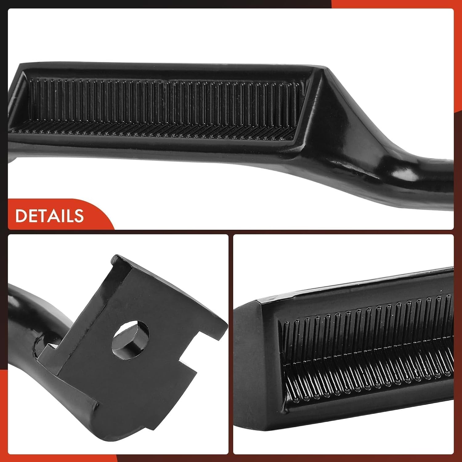A-Premium - Interior Door Handles All Metal Pair Front Rear Driver & Passenger Side - Compatible with 1987-1997 Ford F150 F250 F350 Bronco F53 F59 F800 - Replace# E7TZ-1522600-A, E7TZ-1522601-A