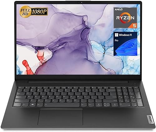 Miniatura 9 de Lenovo Computadora portátil V15, pantalla FHD de 15.6 pulgadas, procesador AMD Ryzen 5 5500U Hexa-core (Beat Intel i7-1065G7), 16 GB de RAM, 1 TB
