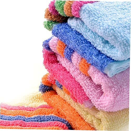 Miniatura 7 de Toalla de peluquería, 12 piezas, toallas de baño, toallas de algodón, barras de color, toalla de mano, toalla multicolor, toallas de mano para baño