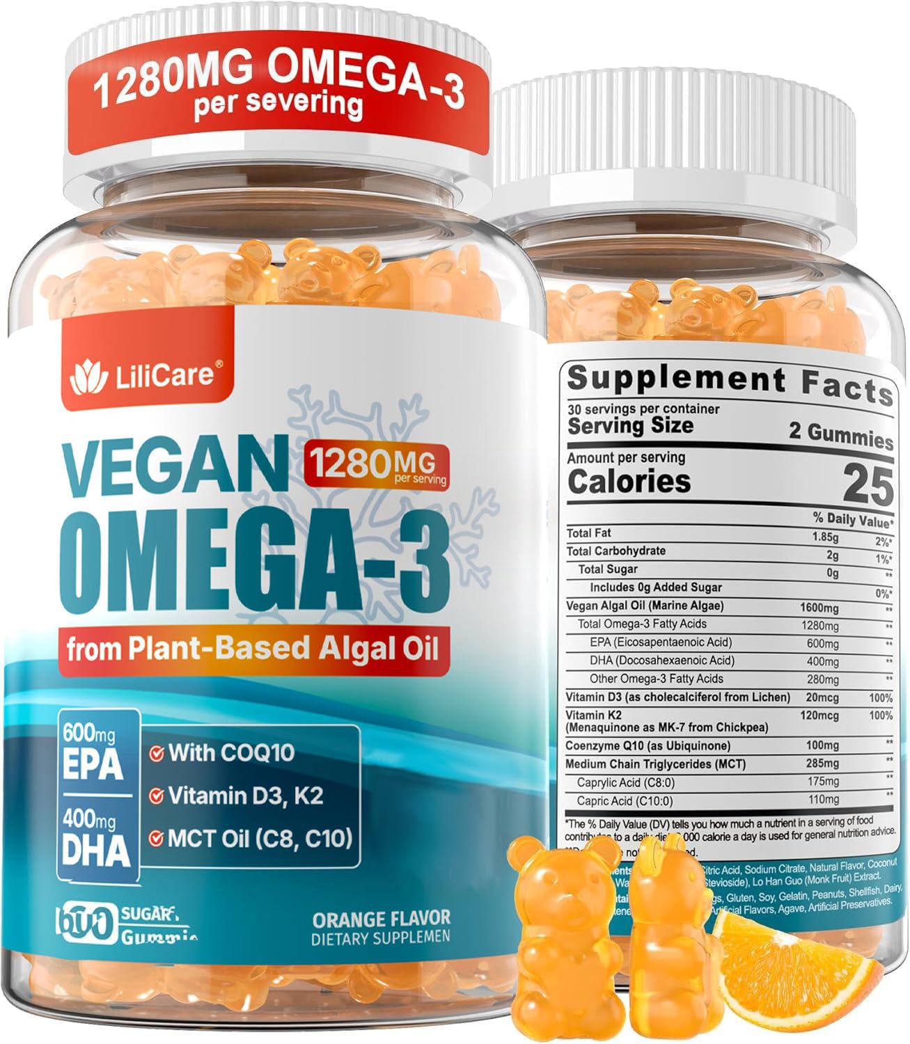 Omega-3 Gummies + CoQ10 + D3 K2 (MK7) for Women Men, EPA 600mg & DHA 400mg — Amazon image 9