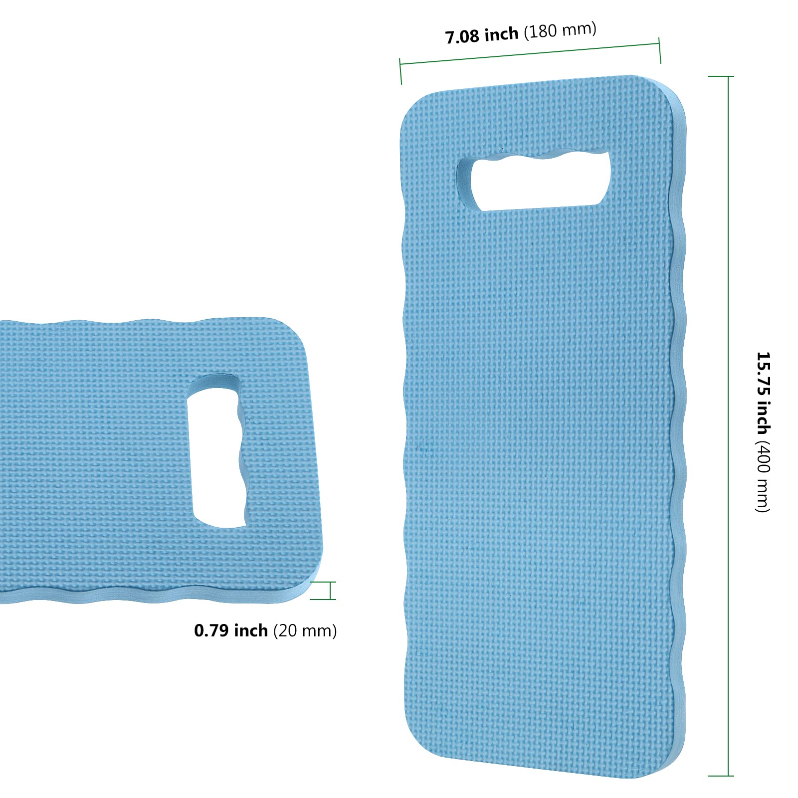 HAKZEON 4 Pack 40 x 18 x 2cm Garden Kneeler Kneeling Pad, Thick Foam Comfortable Kneeler Cushion with Handle - Image 2