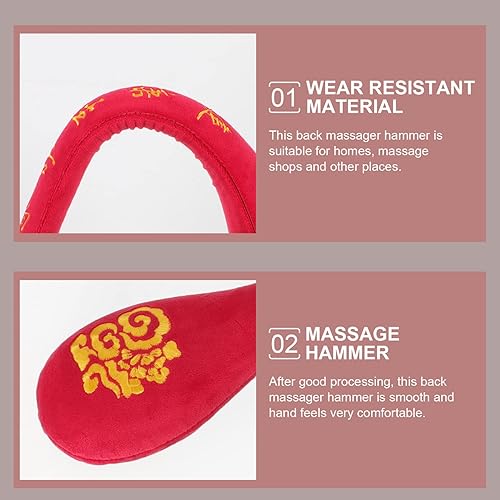 Miniatura 7 de Beaupretty Martillo de bola de masaje, cuerpo de mano, palillo de masaje manual, masajeador, paleta para músculos doloridos, espalda, hombros,