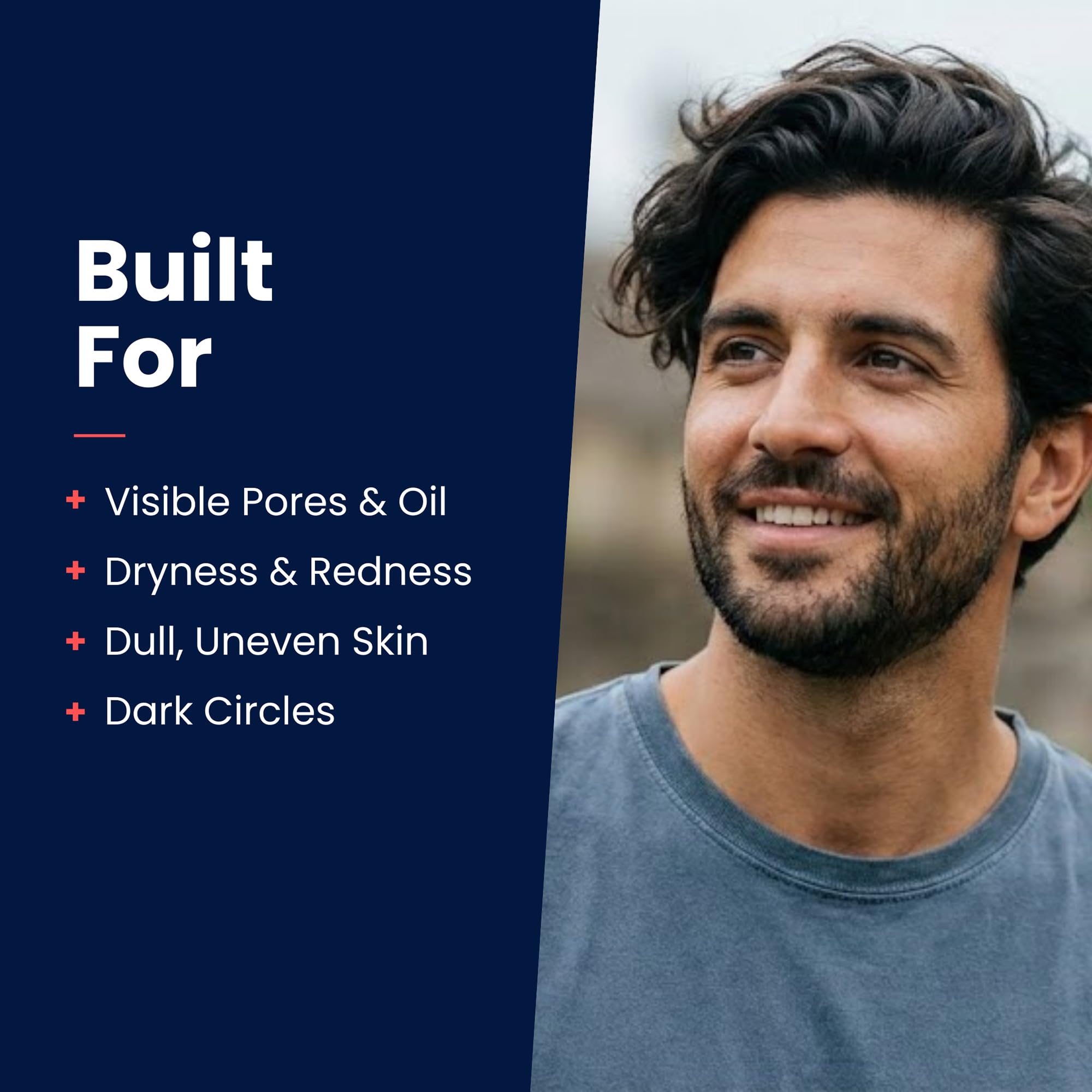 Strive - Gel limpiador facial hidratante profundo para hombre, limpiador facial, cuidado de la piel para hombres, sin perfume, piel limpia, refrescante con aloe vera, ácido hialurónico y