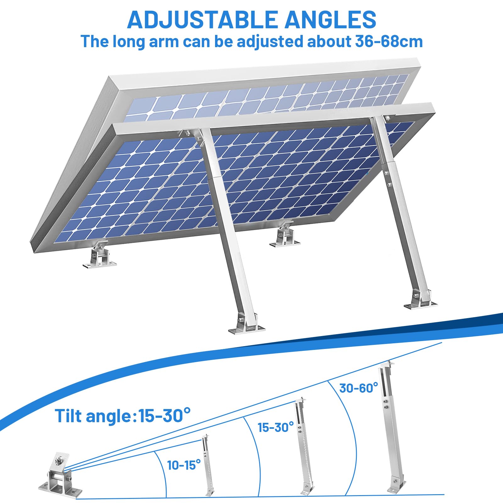 20 Clip Drenaggio Per Pannelli Solari – Misura 30 Mm, In Plastica Resistente, Per Telaio Fotovoltaico - 4