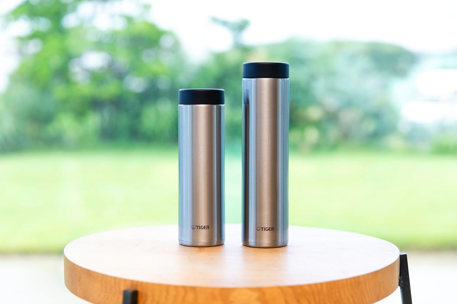 Tiger Insulated Travel Mug, 17oz (500ml), Stainless Steel Vacuum Water Bottle, MMZ-W501XC, Clear Stainless