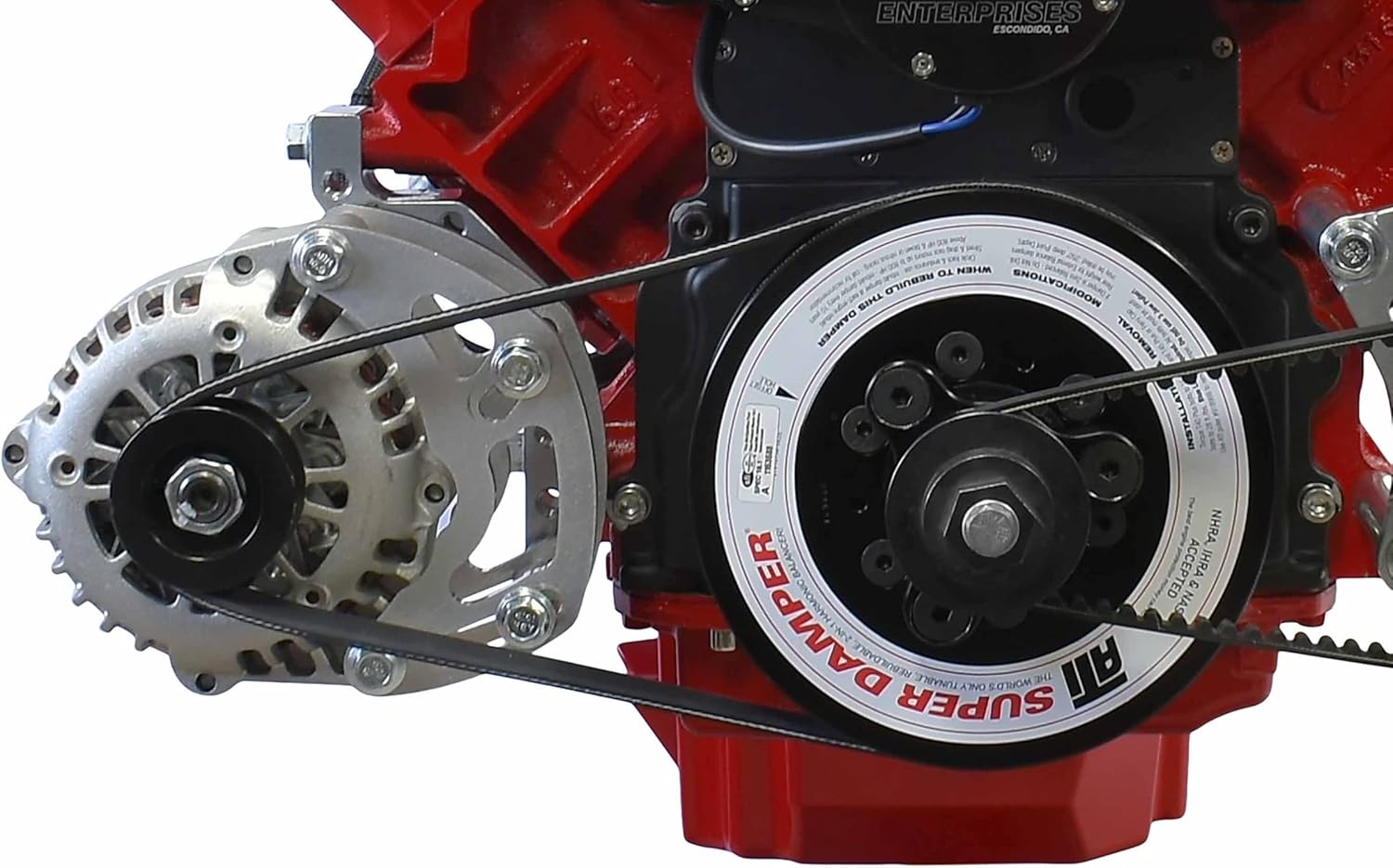 LS Truck Spacing Low Mount Alternator Bracket for Electric or Remote Water Pump Motor Plate