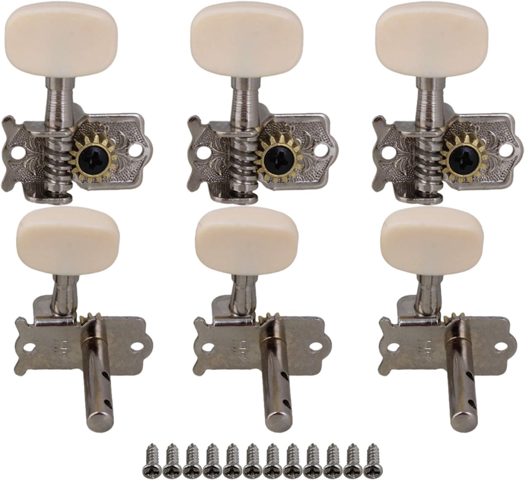 Yibuy 3R3L Guitar Machine Heads Guitar Tuner Tuning Pegs with 12 Screws Amazon.co.uk Musical