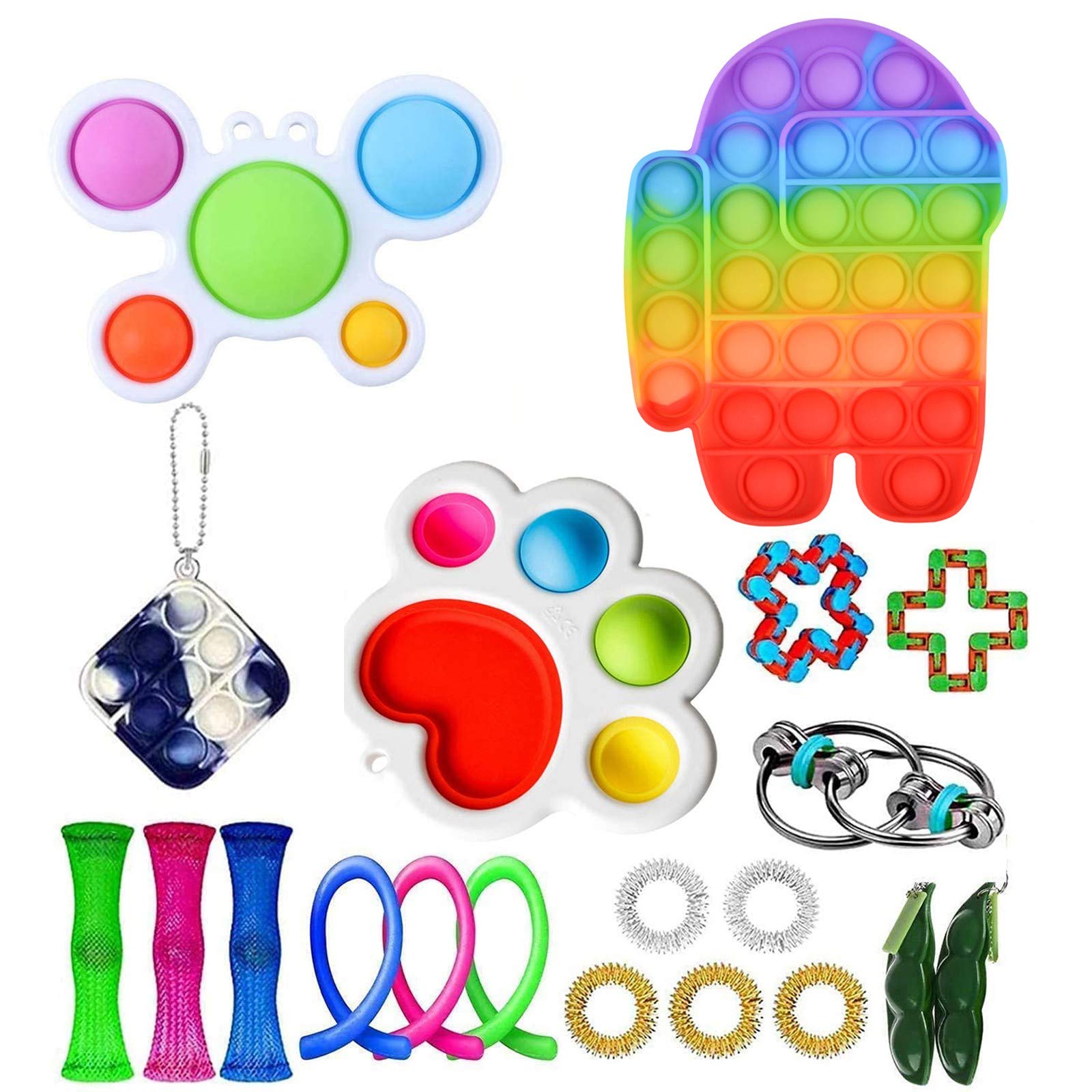 Buy 25Pcs Sensory Fidget Toy Set, Fidget Pack Sensory Relieves Stress