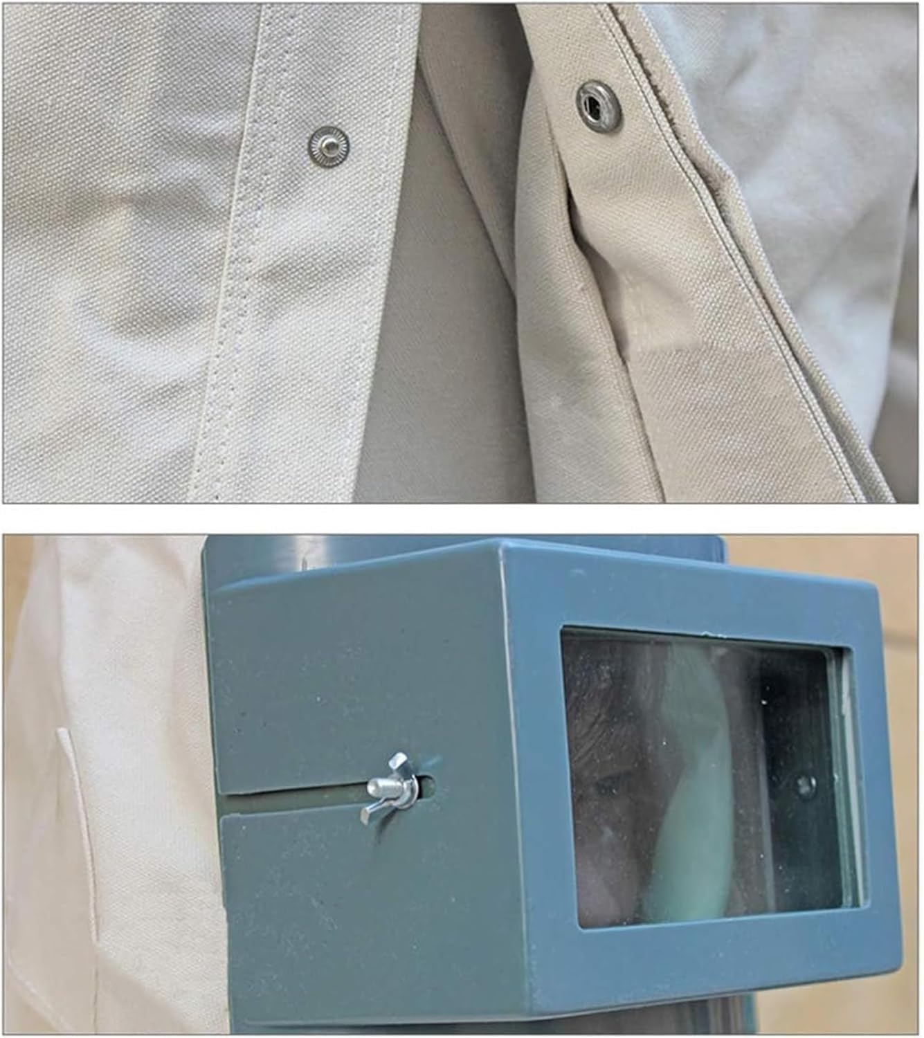 Mono protector for chorro de arena, traje protector contra el polvo for hombres y adultos con chorro de arena abrasivo for industria de lona, ​​para pintar y trabajar la madera,suministrada.